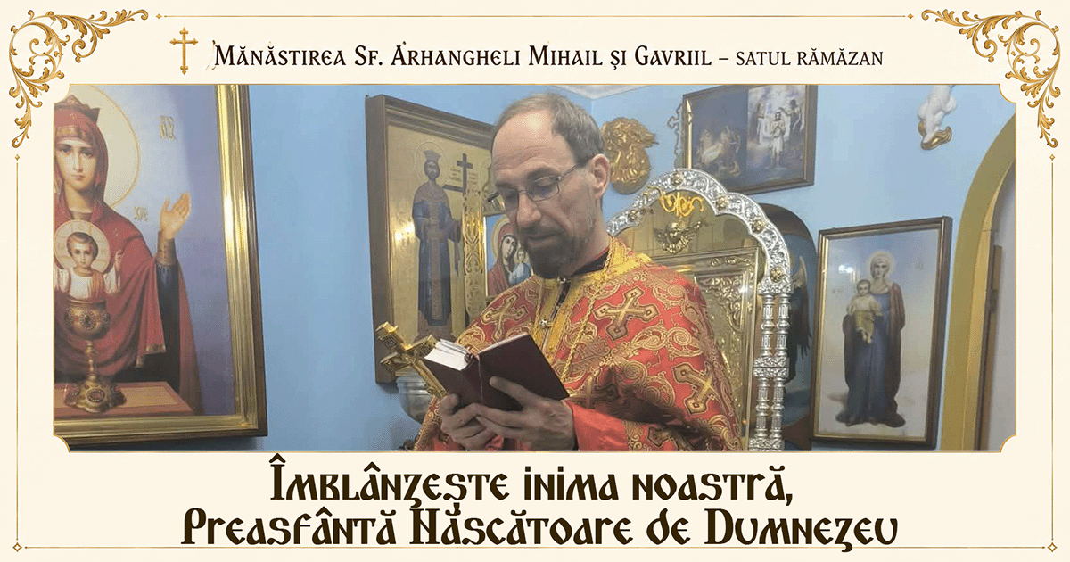 Predica în fața icoanei Maicii Domnului „Îmblânzirea inimilor împietrite” la începutul Postului Sfinților Apostoli